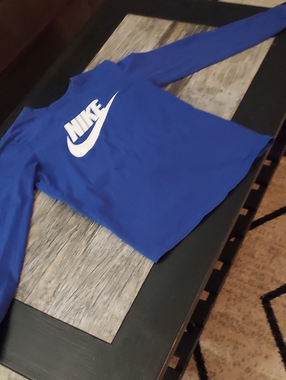 Nike Ladies Purple Long-Sleeve Logo Tee